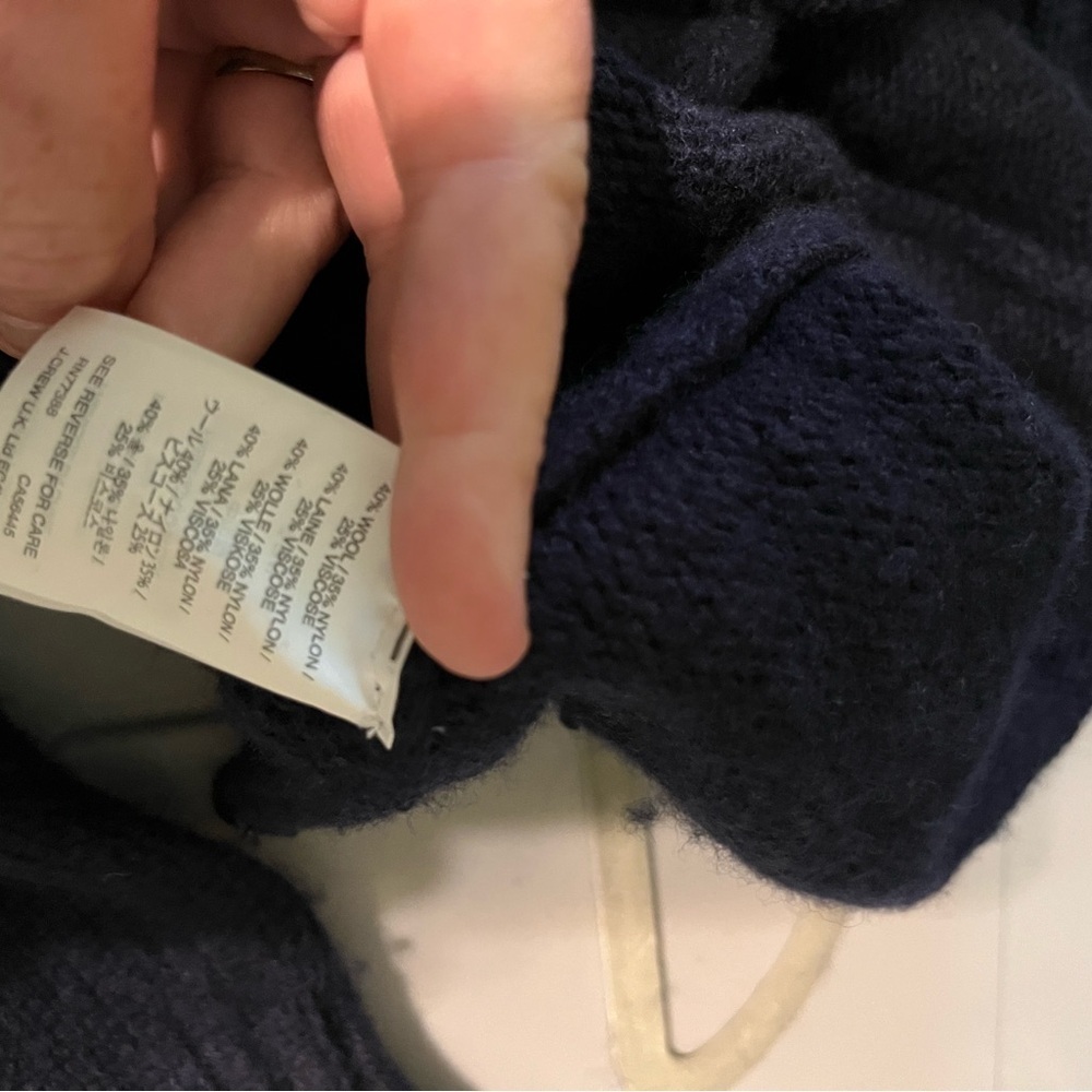 J. Crew Navy Blue Crew Neck Sweater - Picture 5 of 5